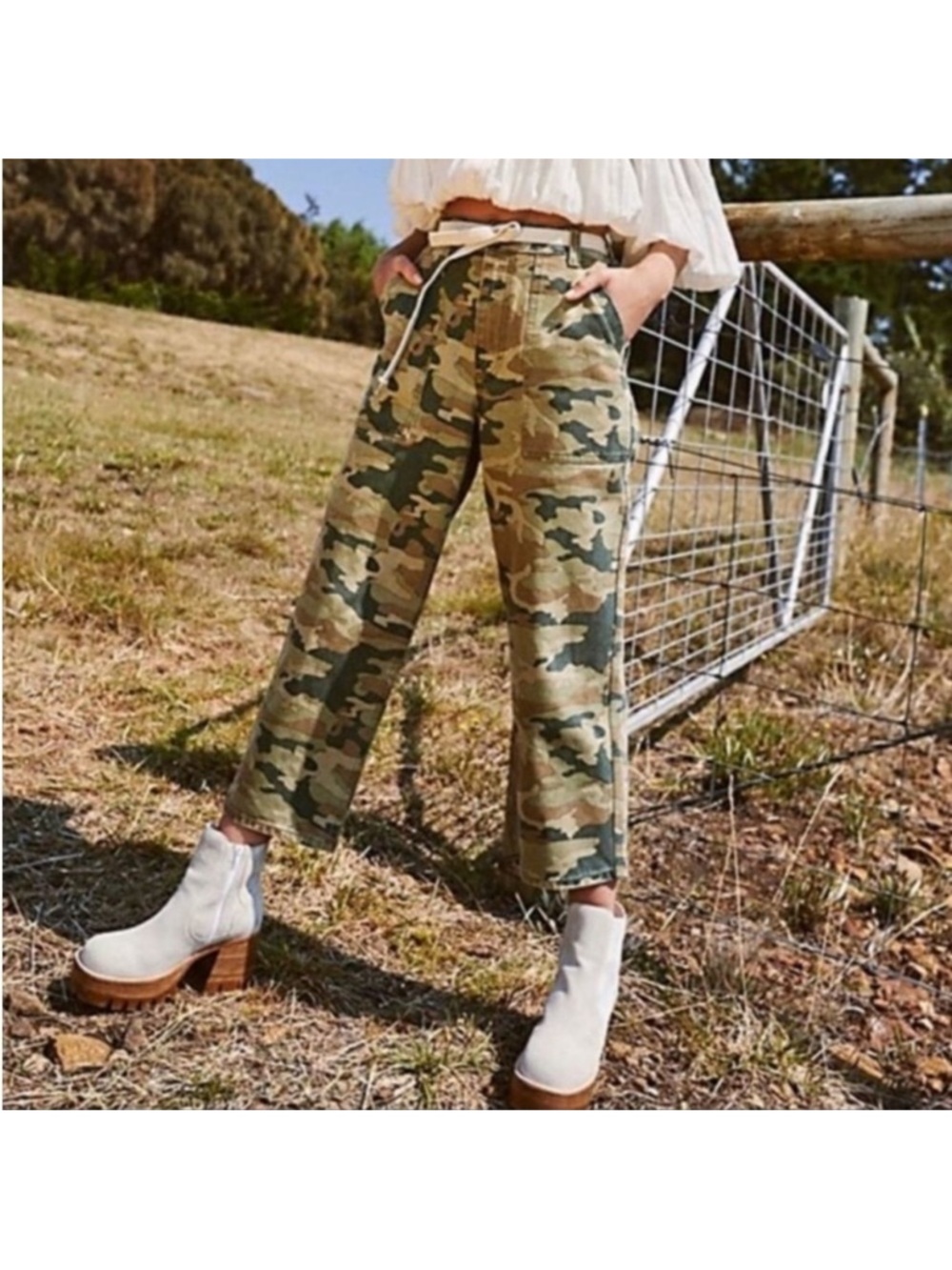 Free People Remy Camo Pant 26 - We The Free Camouflage